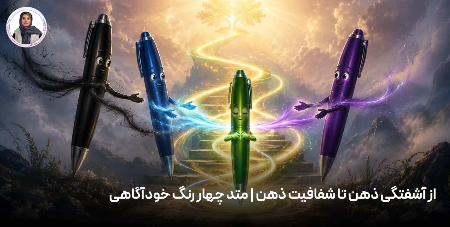 از آشفتگی ذهن تا شفافیت ذهن | متد چهار رنگ خودآگاهی